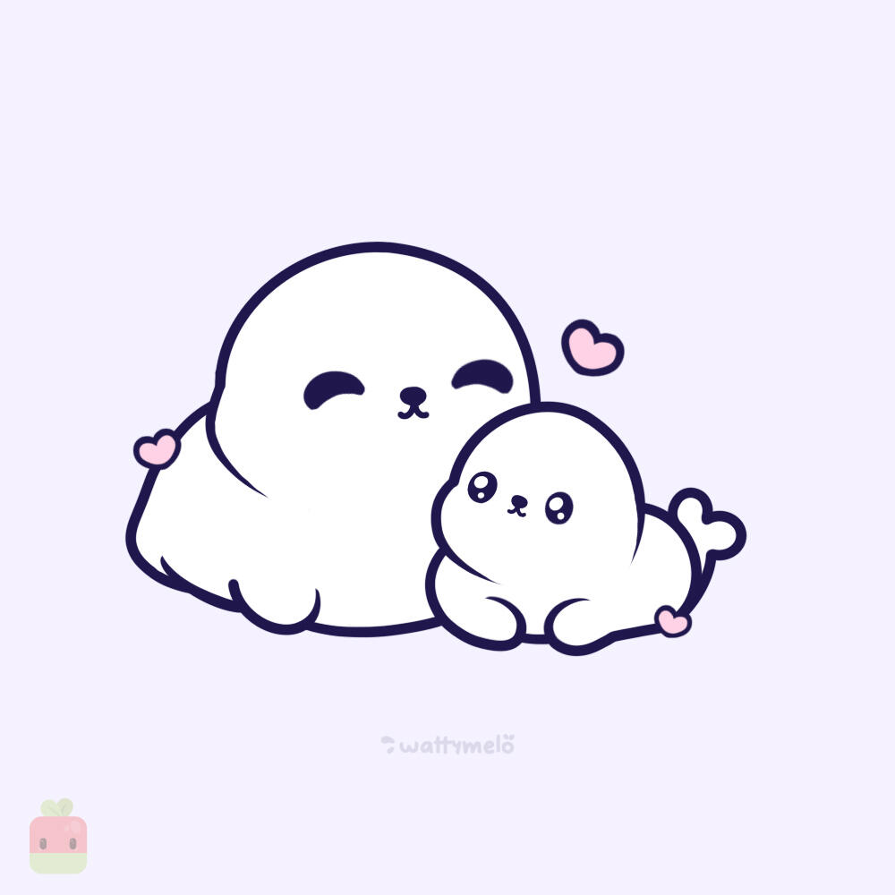 7. Add Base Color ∙ Use soft, pastel colors for a gentle vibe. I used white for the body, but you can use any color you'd like. You can even add a blush of pink for the cheeks - they are perfect for a kawaii touch.