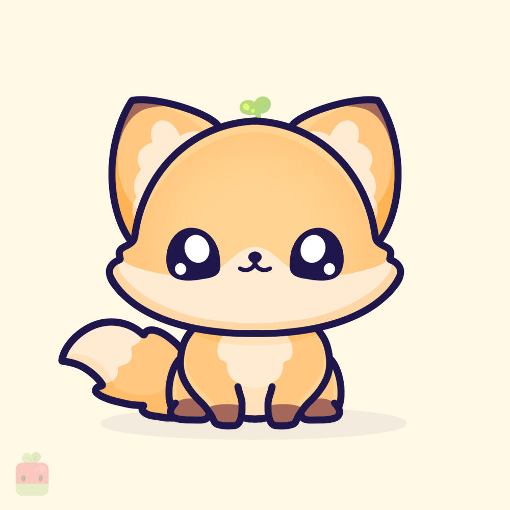 10. Add shadows and highlights ∙ To add depth to your fox, apply light shading to areas like the underside of the body, face, and ears. Enhance the look with soft highlights on the center of the face.