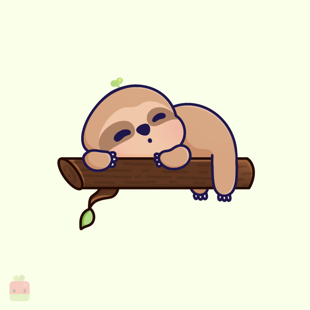 11. Render the Branch ∙ Use a warm brown as the base and a slightly darker shade to add texture with subtle strokes, following the natural flow of the wood. Add some sharp highlights on top and shadows on the bottom.