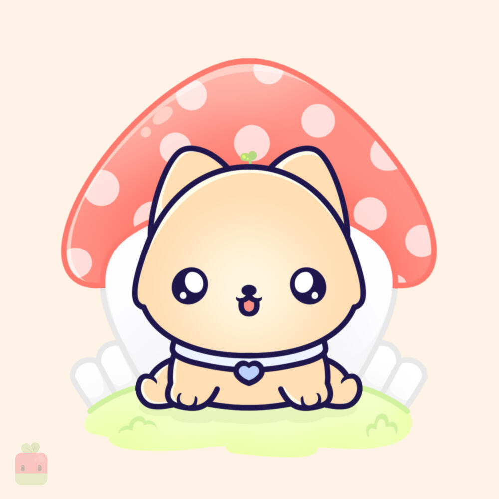 12. Add shadows ∙ Shade areas like the bottom of the roof, house and fence to make it stand out more. I skipped shading the dog itself this time as I felt it popped beautifully just with the highlights.