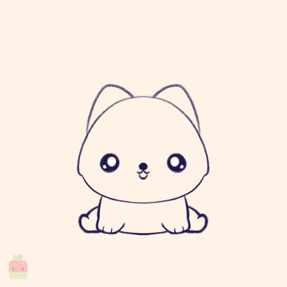 5. Define the Features ∙ Enhance the head by adding subtle hair details, and refine the limbs to resemble paws more accurately.