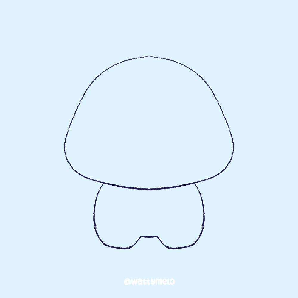 2. Define the Features ∙ Enhance the body by adding two square-ish C shapes on the bottom for the legs.