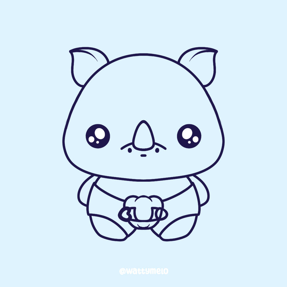10. Base Linework ∙ Use a monoline brush or your favorite tool to create clean and precise lines as usual.