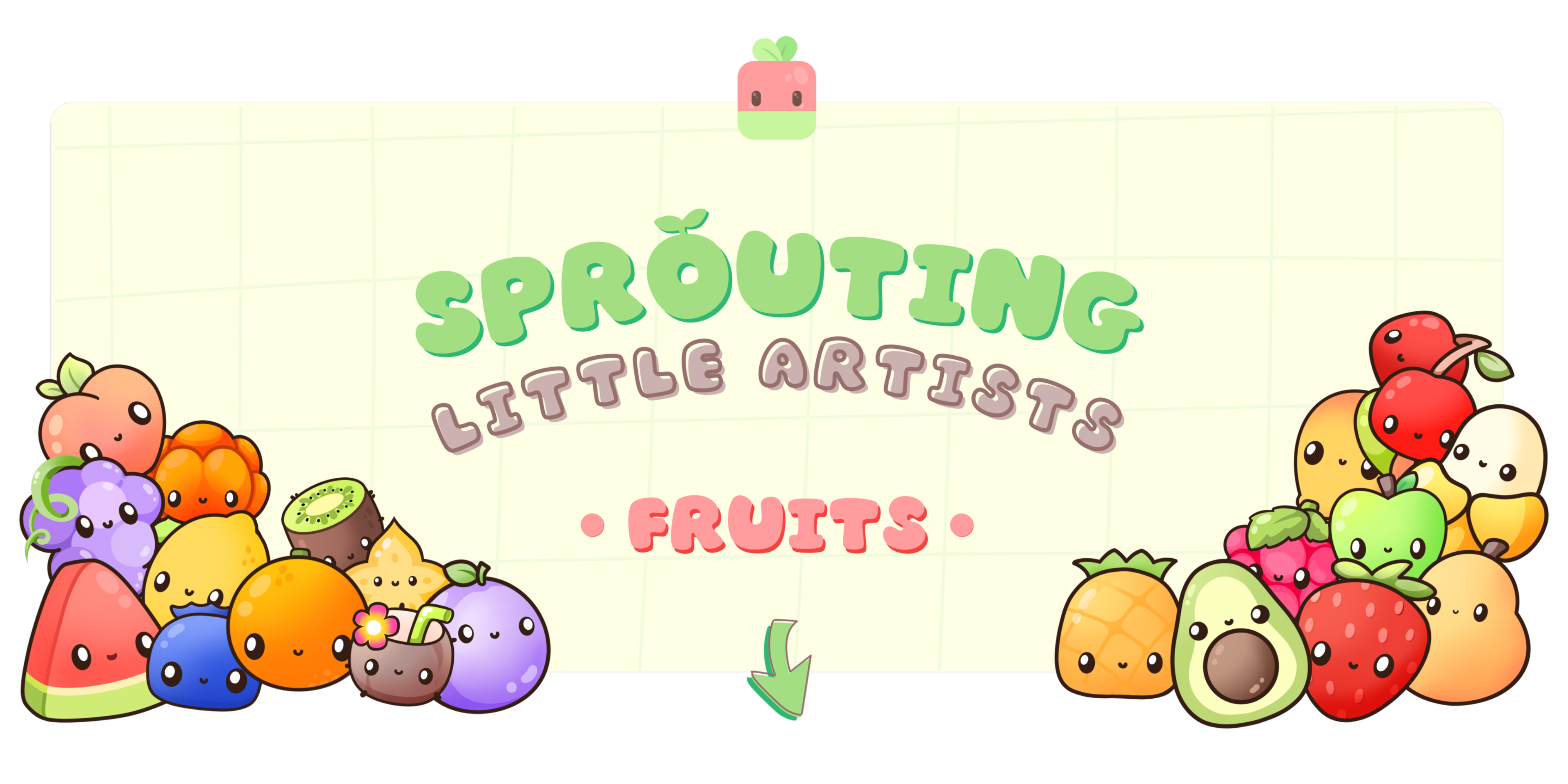 Sprouting Little Artists Website banner by wattymelo